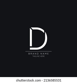 Icono del logotipo de la letra inicial de nivel superior D