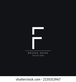 Icono del logotipo F de la letra inicial superior