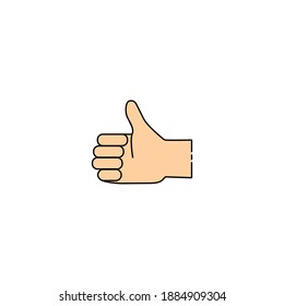 Arriba, número uno por ilustración vectorial de icono manual.