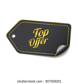 Top Offer golden Vector Icon Design