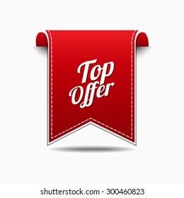 Top Offer Red Vector Icon Design