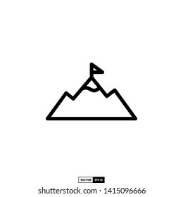 top on mountain icon, design inspiration vector template for web design or mobile app