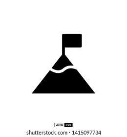 top on mountain icon, design inspiration vector template for web design or mobile app