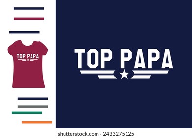 Top Papa T-Shirt Design