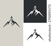 Top Peak Summit Mount arrow logo design