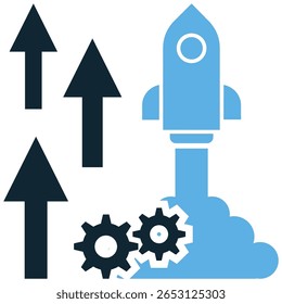 Vetor de ícone de desempenho superior, simbolizando excelência, realização e capacidade de pico. Ideal para projetos de esportes, negócios ou tecnologia que exibem resultados superiores e alta eficiência.