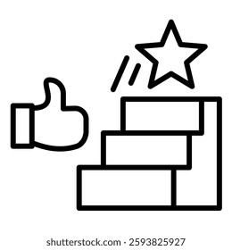 Top Performers icon line vector illustration