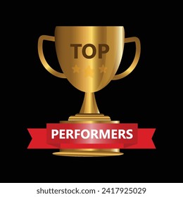 Top Performers Website template designs. Vector illustration concepts for website and mobile website design and development