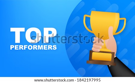 Top Performers. Website template designs. Vector illustration concepts for website and mobile website design and development. Vector illustration.