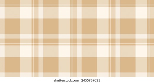 Tejido de patrón a cuadros superior, comprobación de la textura del tartán del producto. Vector textil de cristal de fondo sin fisuras en madera corpulenta y color de concha de mar.