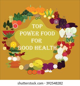 TOP POWER FOOD FOR GOOD HEALTH