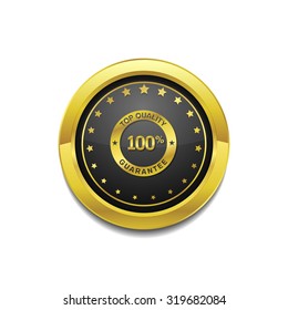 Top Quality Golden Vector Icon Button