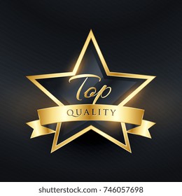 top quality luxury label design with golden ribbon