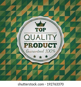 Top quality product stamp.