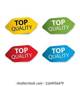 Top quality Realistic,Sticker and Tag set-vector illustration