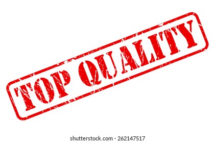 Top quality red stamp text on white