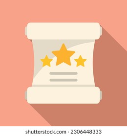 Vector plano de icono de primer orden. Ganadora de la medalla. Calidad de ganancia