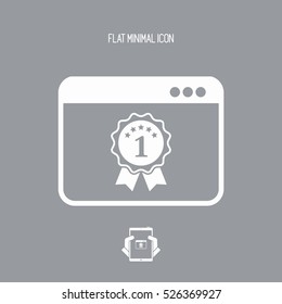 Top rated application - Vector flat minimal icon