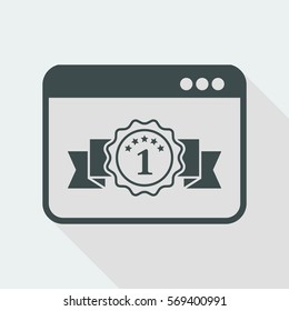Top rated application - Vector flat minimal icon