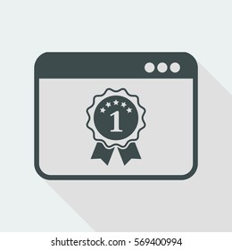 Top rated application - Vector flat minimal icon