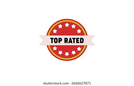 Top bewertete Badge Design Vektor für die Verwendung.