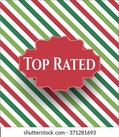 Top Rated banner or card