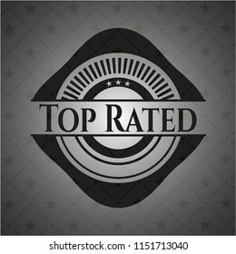 Top Rated dark badge