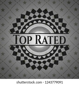 Top Rated dark icon or emblem