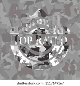 Top Rated grey camouflaged emblem