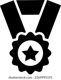 Top Rated Icon Glyph Vector Illustration