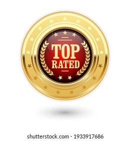 Top rated medal - rating golden insignia