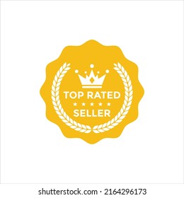 GOLDEN BADGE TOP RATED.ai Royalty Free Stock SVG Vector and Clip Art