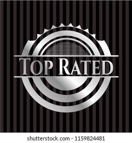 Top Rated silver shiny badge
