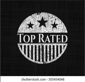 Top Rated written on a chalkboard