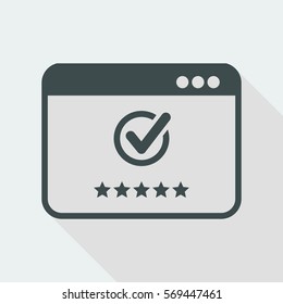 Top rating application - Vector flat minimal icon