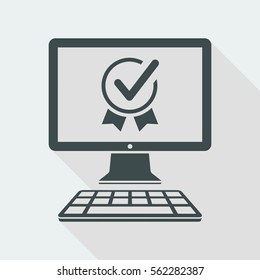 Top rating certificate - Vector icon for computer website or application