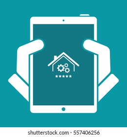 Top rating home system - Vector web icon