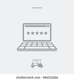 Top rating laptop - Essential designer minimal icon