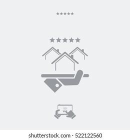 Top rating residence - Vector web icon