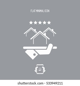 Top rating residence - Vector web icon