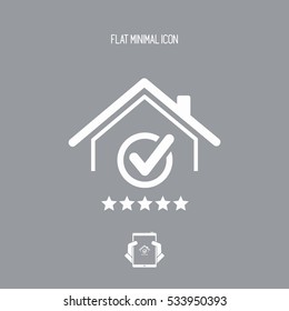 Top rating residence - Vector web icon