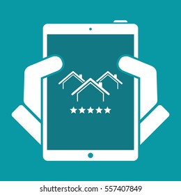 Top rating residence - Vector web icon