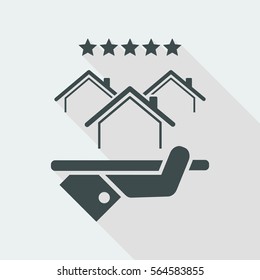 Top rating residence - Vector web icon