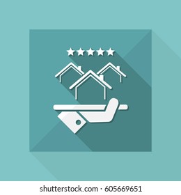 Top rating residence - Vector web icon