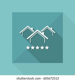 Top rating residence - Vector web icon