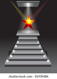 Top rating star Vector illustration