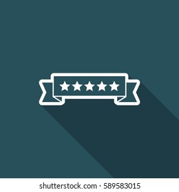 Top rating - Vector flat minimal icon