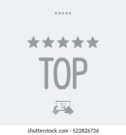 Top rating - Vector web icon