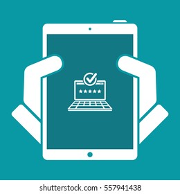Top rating web - Flat minimal icon