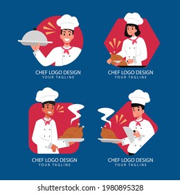 Top restaurant logo set graphic illustration design vector logo brand.